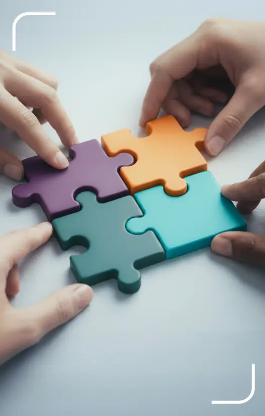 Ziele werden als Puzzelteile zusammengefügt